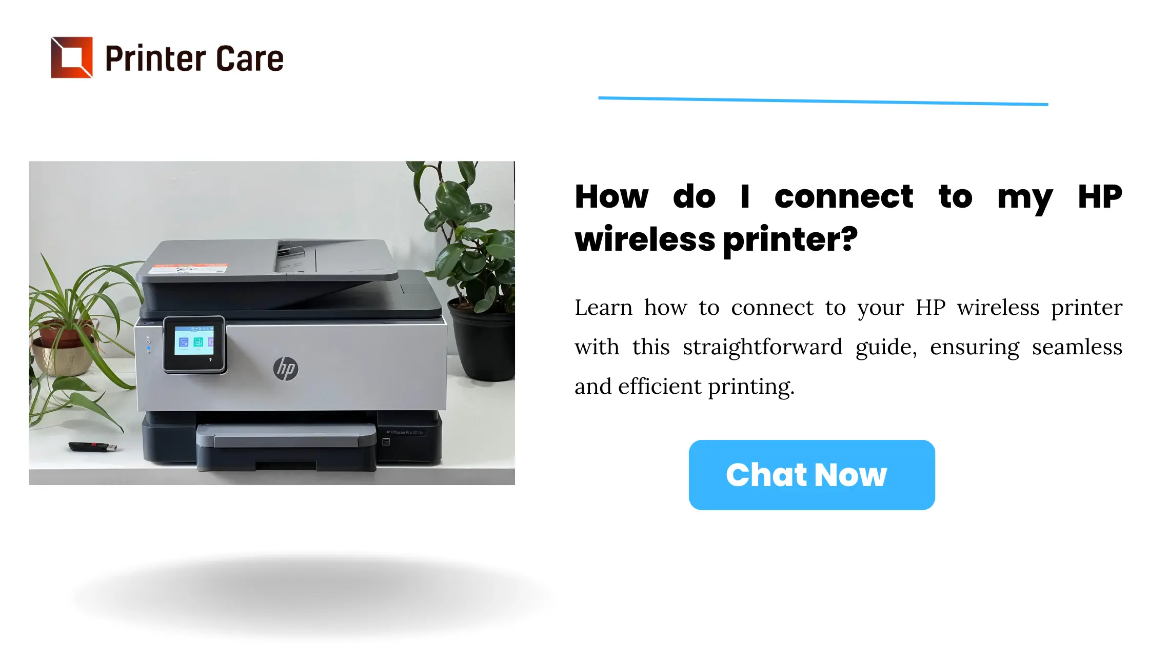 How do I connect to my HP wireless printer?
