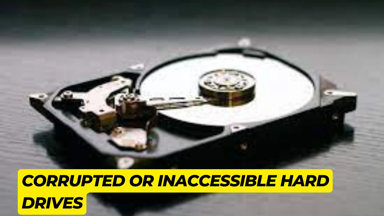 Corrupted or inaccessible hard drives