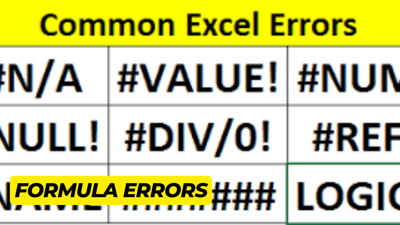 Formula Errors