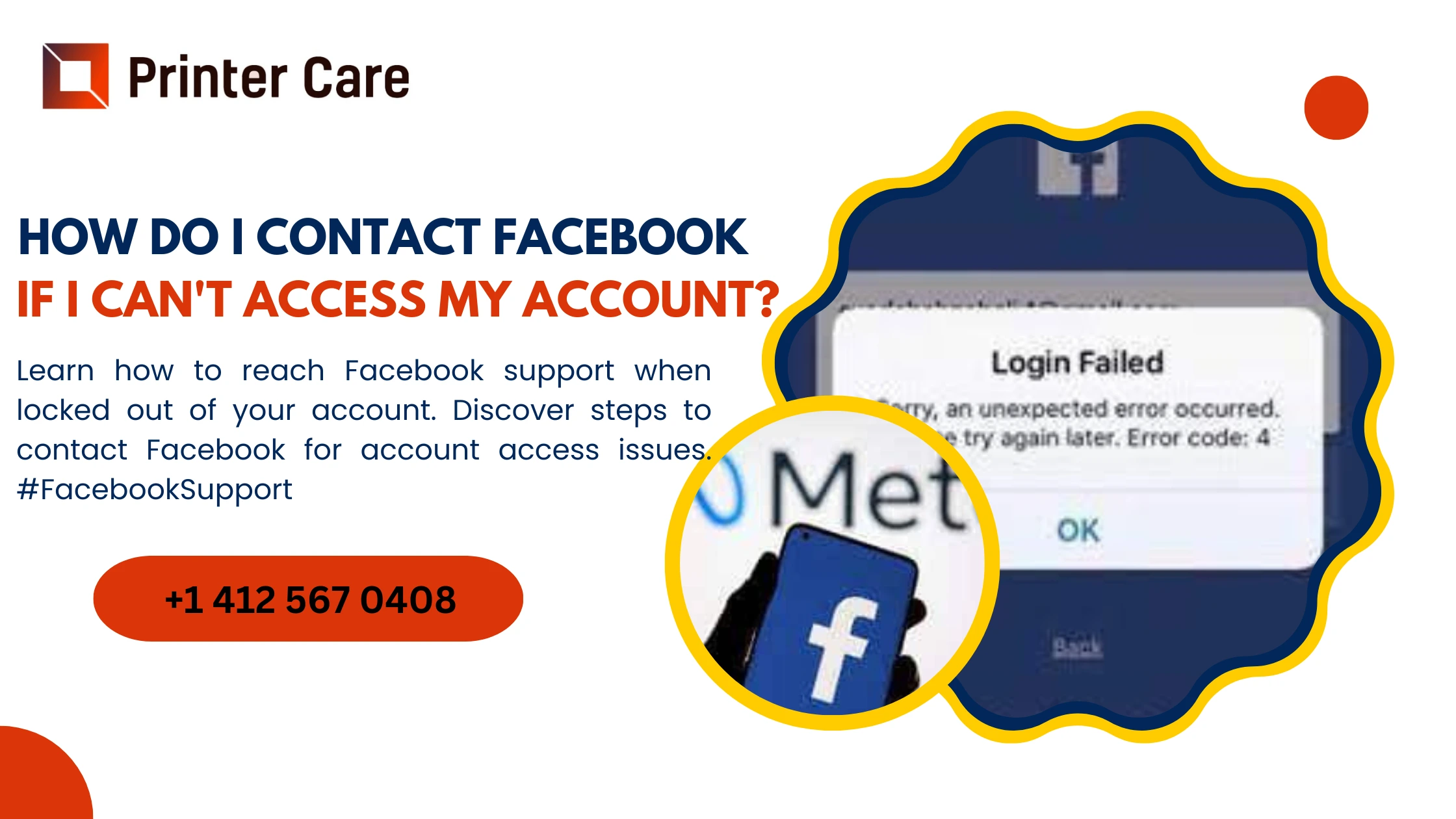 How do I Contact Facebook if I cant access my account
