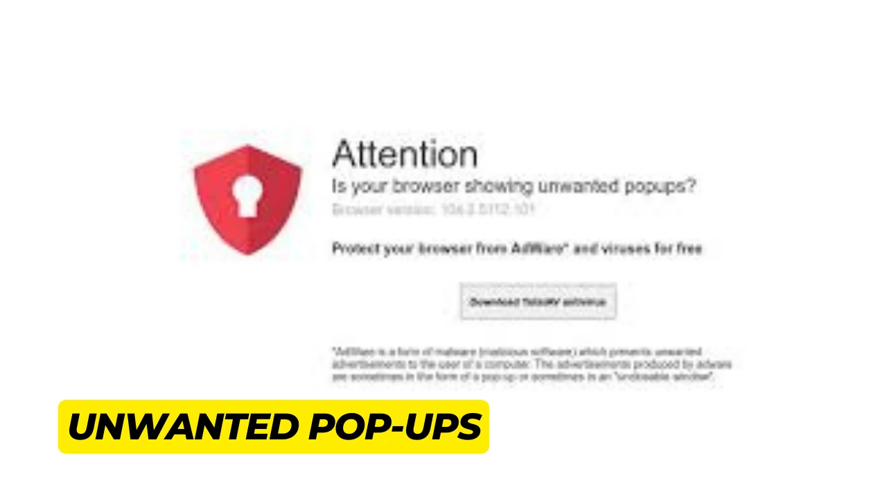 Unwanted Pop-Ups